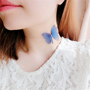 Dreamy Ethereal Butterfly Choker Necklace