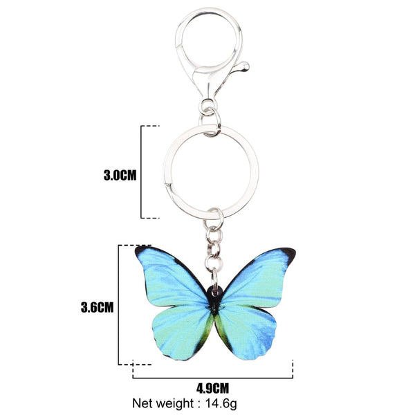 Menelaus Blue Morpho Butterfly Bag Charm